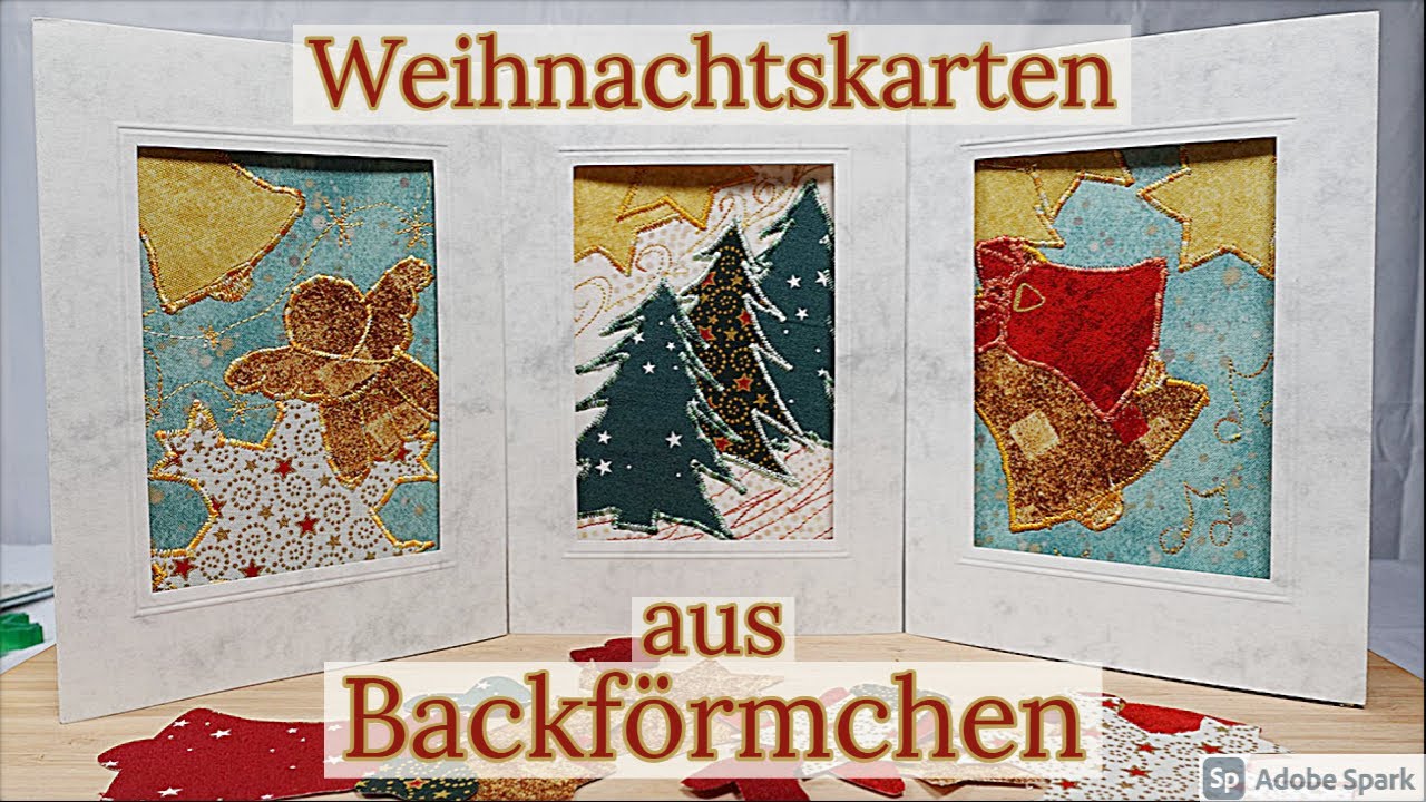 Sch&ouml;ne Weihnachtkarten ganz einfach selber n&auml;hen