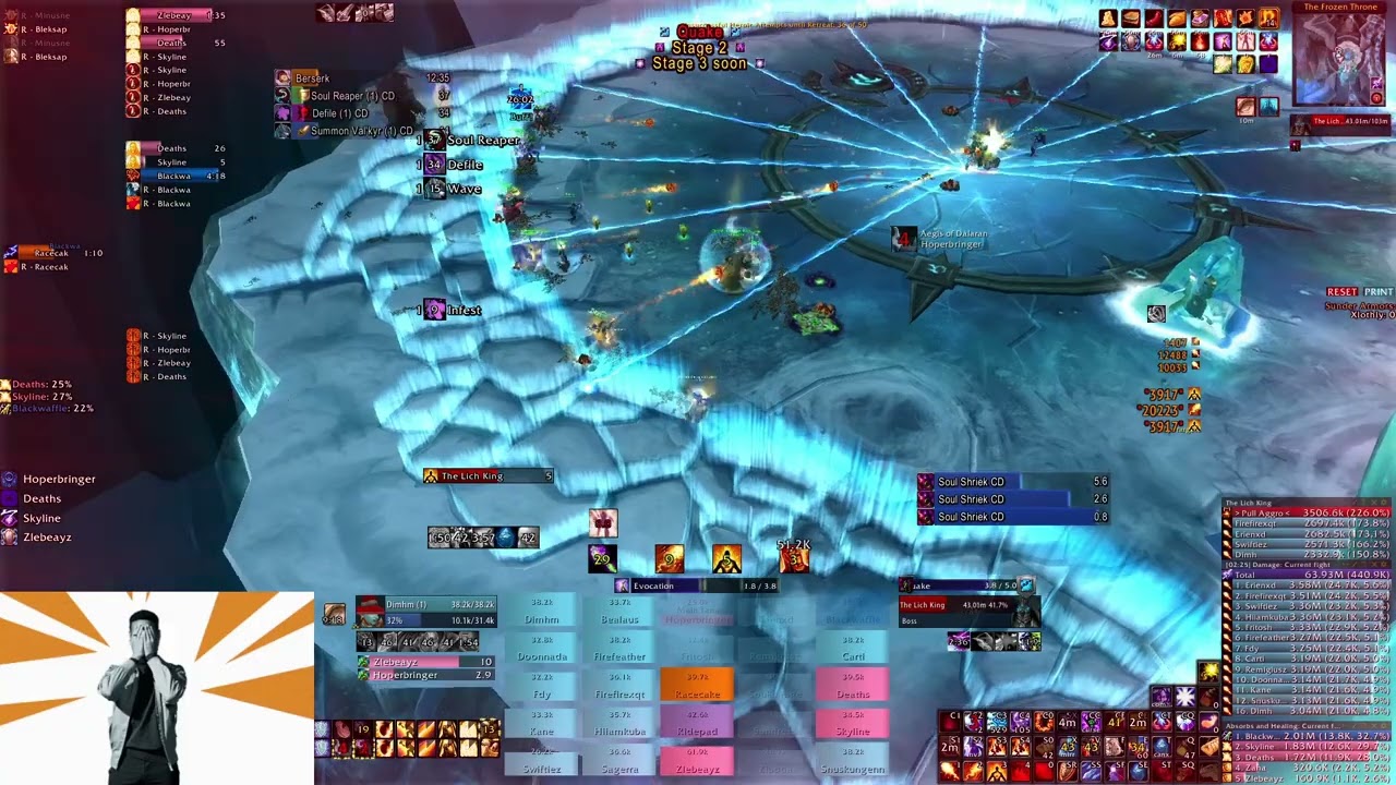 Lich King 25 heroic speedkill - 18 mage - Death - Warmane/Icecrown rank1