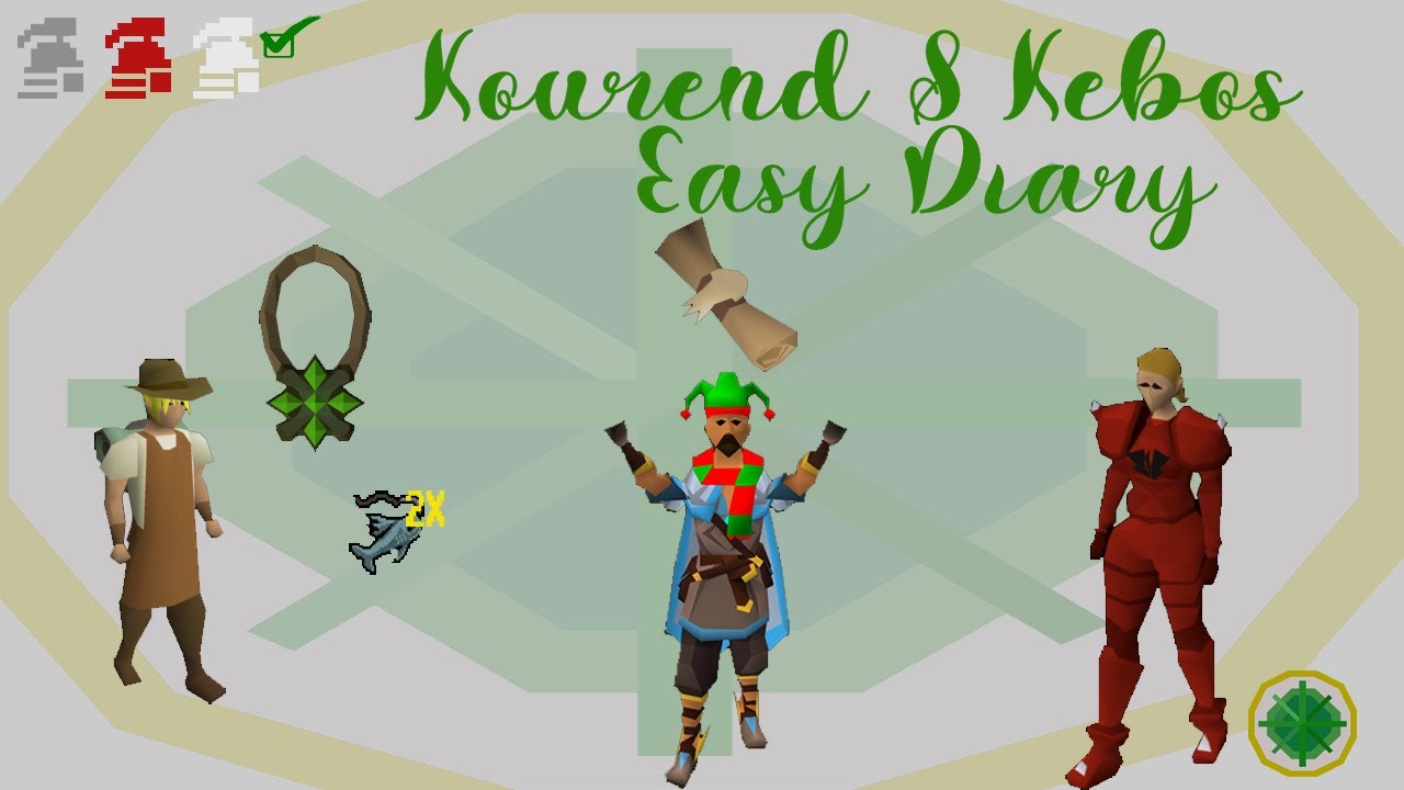 Руководство по дневнику OSRS Kourend & Kebos Easy | Одобрено Ironman
