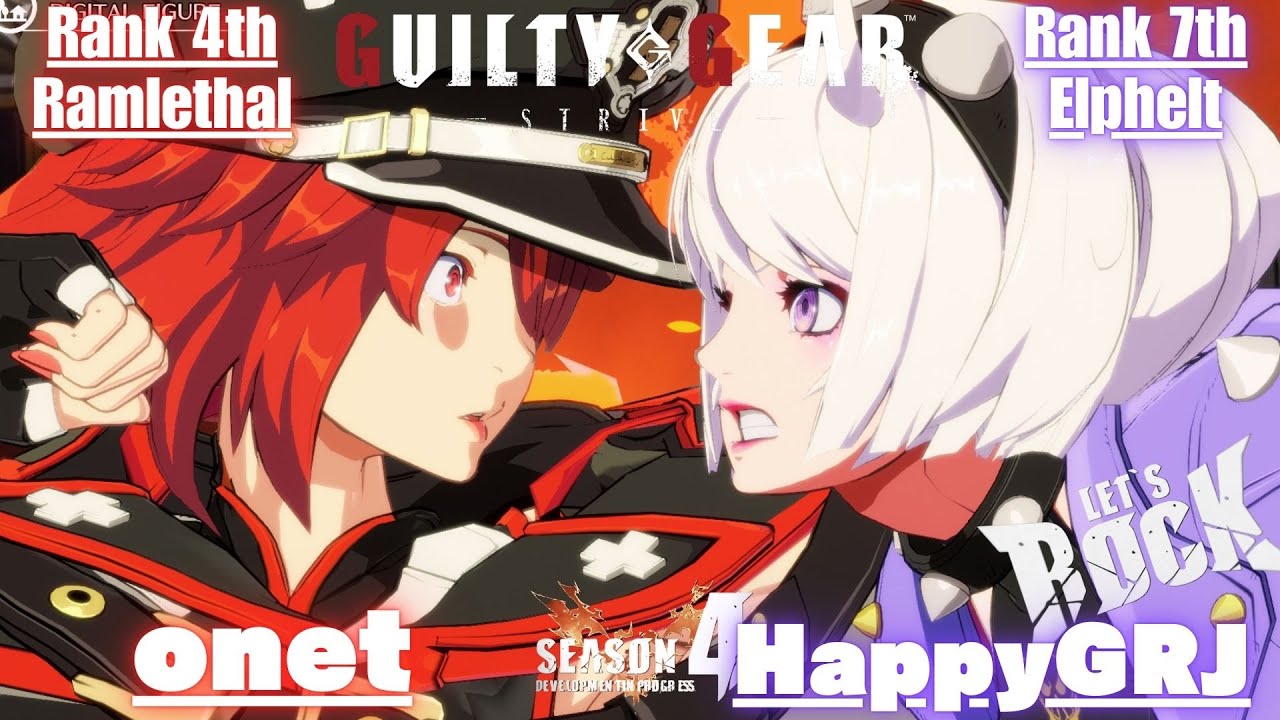 GGST➤Rank 4th Ramlethal / ラムレザル [ onet ] vs Rank 7th Elphelt/ エルフェルト [ Peluna ] Guilty Gear Strive