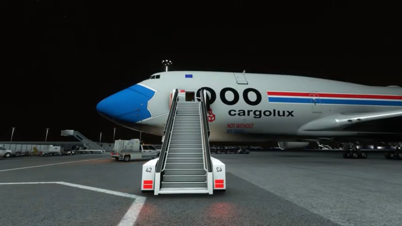 MSFS 2020 | CARGOLUX Night Arrival At HEATHROW | CINEMATIC MOVIE | ULTRA + AIG TRAFFIC!