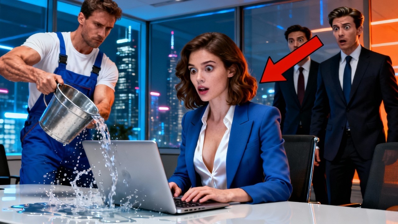 Padre single bidello versò acqua sul laptop della CEO—poi lei realizzò cosa c'era sullo schermo