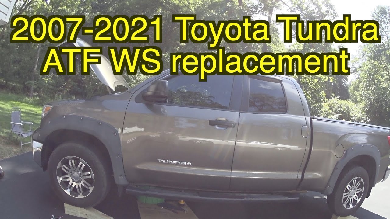 TOYOTA TUNDRA transmission fluid change, how to replace Toyota Tundra transmission fluid ws, ws atf