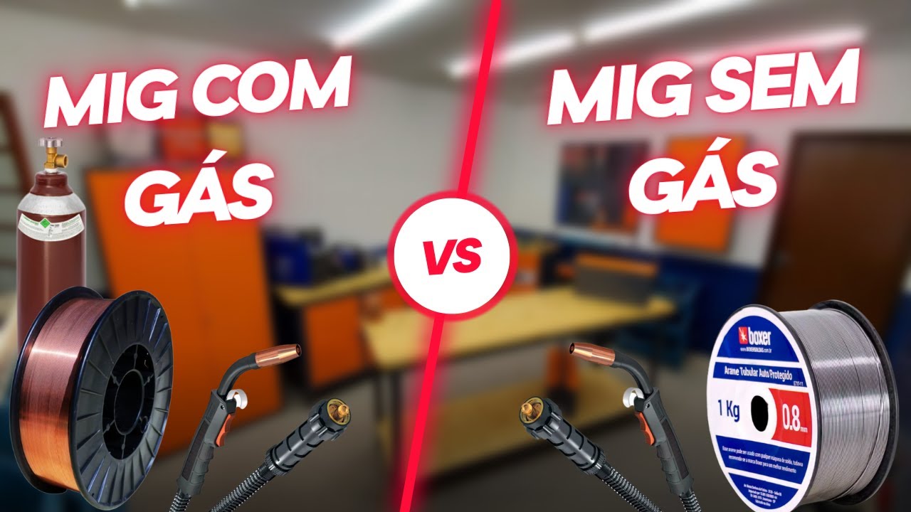 Teste comparativo Mig sem gás x Mig com Gás - Soldando chapa Fina #20