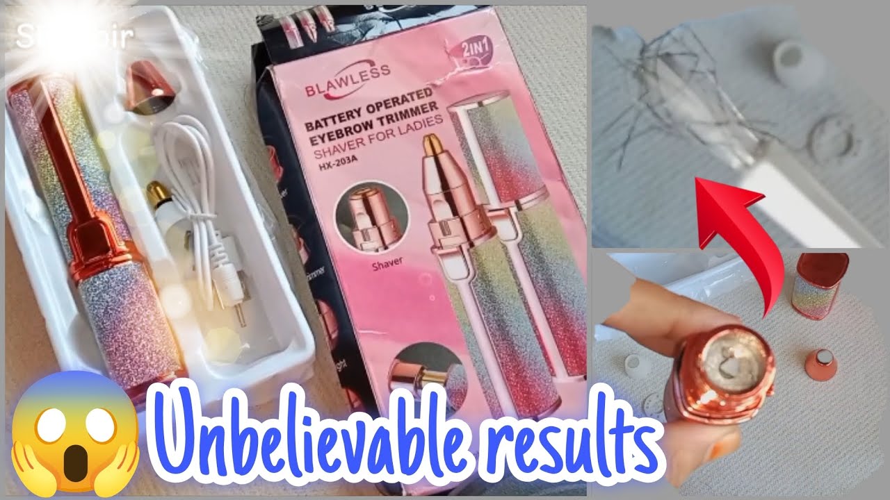 how to work this awesome gadget to remove facial hair at home, electric eyebrow trimmer