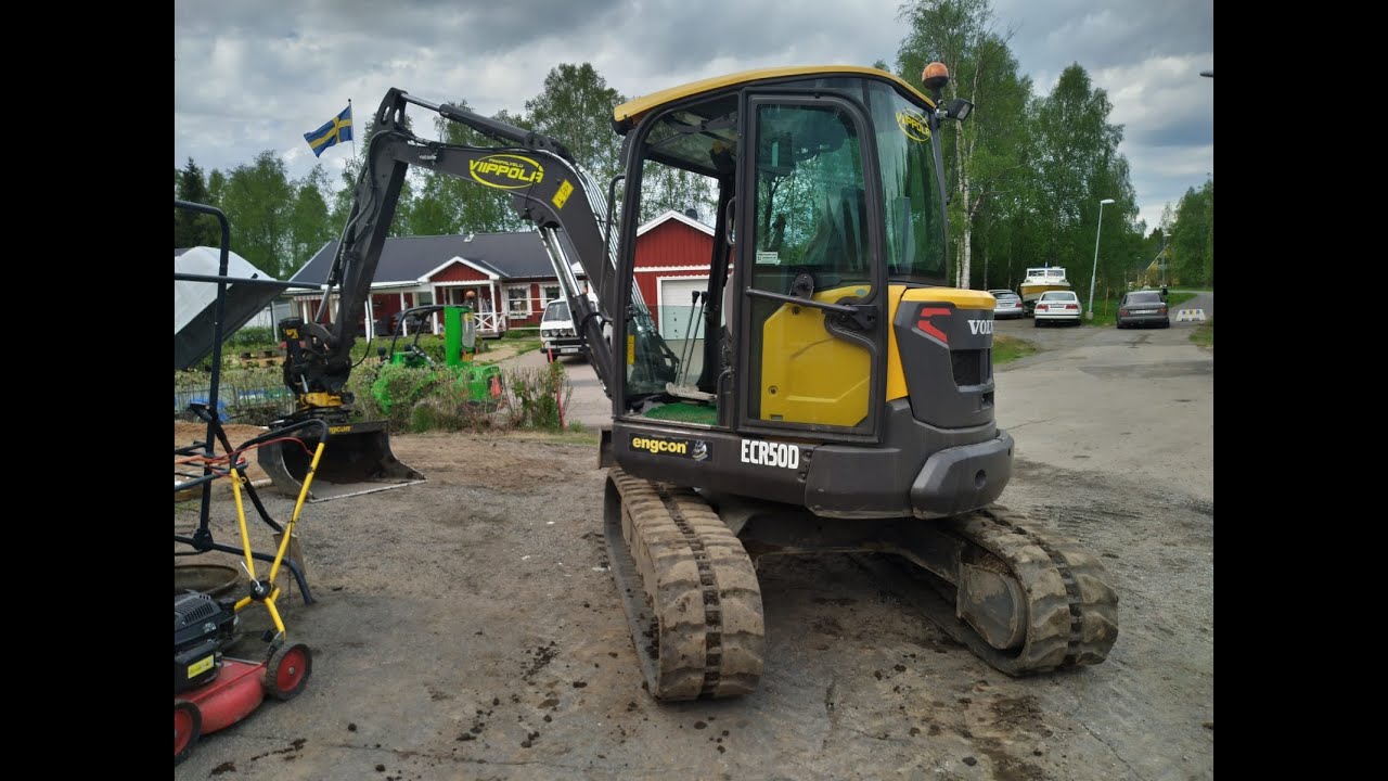 Pihan kunnostusta. Osa 1/2. Volvo ECR 50D, ja Avant 640.
