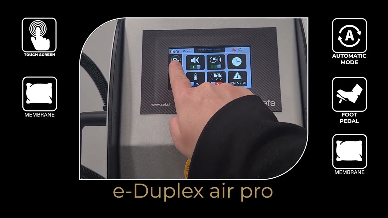 DEMO | e-DUPLEX AIR PRO - La presse à membrane ultime par SEFA