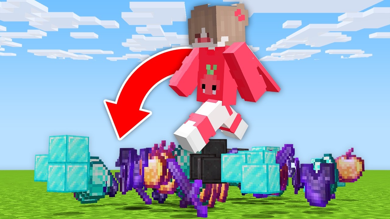 Minecraft ama ZIPLAMAK EŞYALARI &Ccedil;OĞALTIYOR!