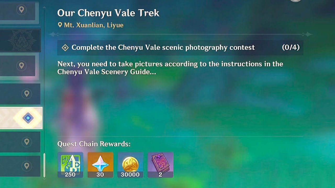 Complete the Chenyu Vale scenic photography contest (0/4)