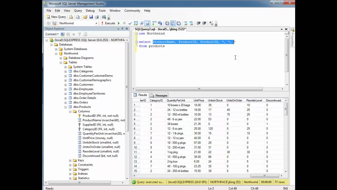 SQL SELECTing Expressions