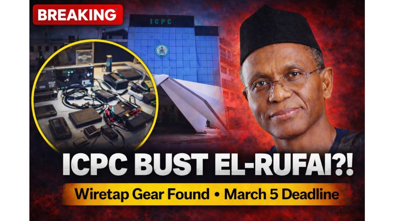 ICPC Say Dem Recover Wiretap Equipment For El-Rufai House, 14 Days Detention Almost Expire