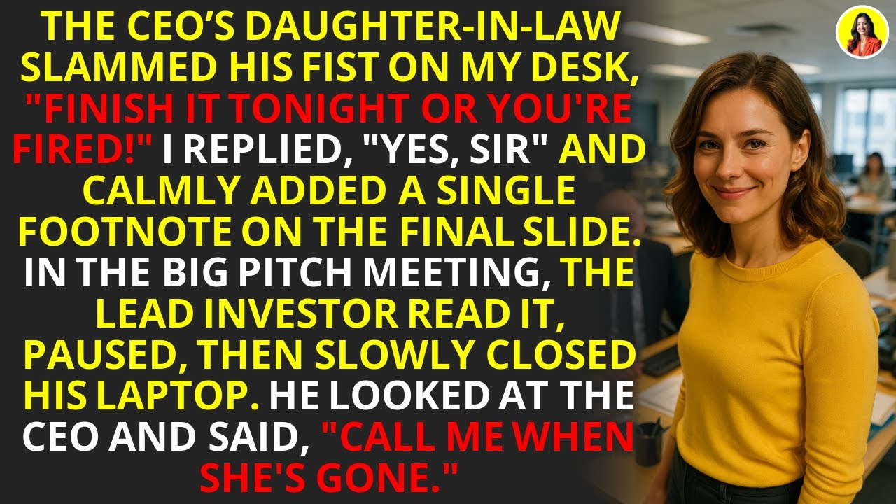 She Told Me 'Finish It Or You're Fired' - So I Exposed Her Lies 💼 | #OfficeRevenge