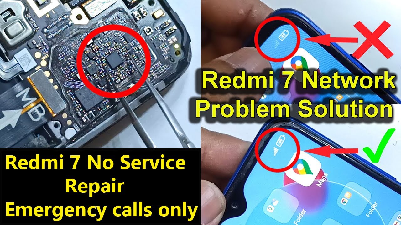 Redmi 7 Network Problem Solution / Redmi 7 No Service Repair Emergency calls only 2022 @krunlocker
