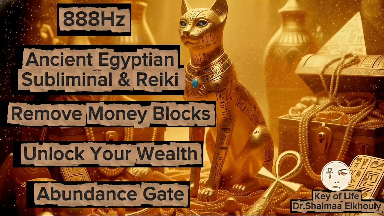 888Hz Ancient Egyptian Subliminal & Reiki | Remove Money Blocks & Unlock Your Wealth| Abundance Gate