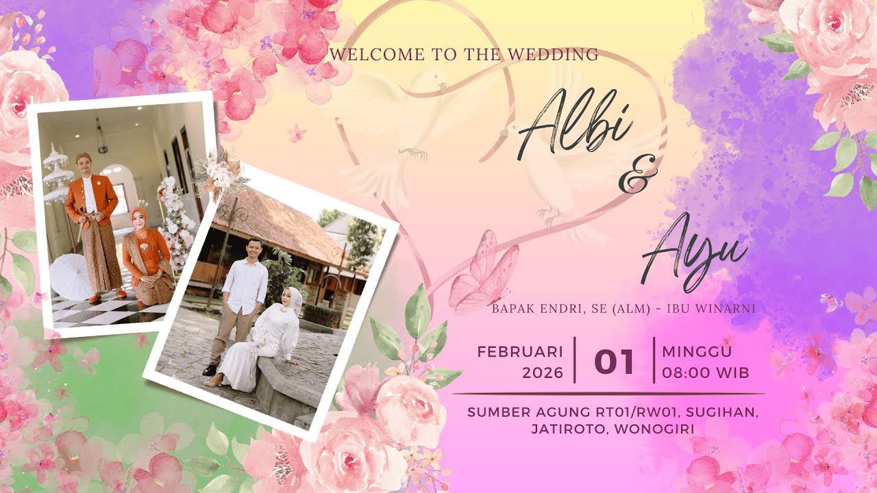 🔴 LIVE STREAMING || WEDDING : ALBI & DYAH || SUMBER AGUNG RT01/RW01, SUGIHAN, JATIROTO, WONOGIRI