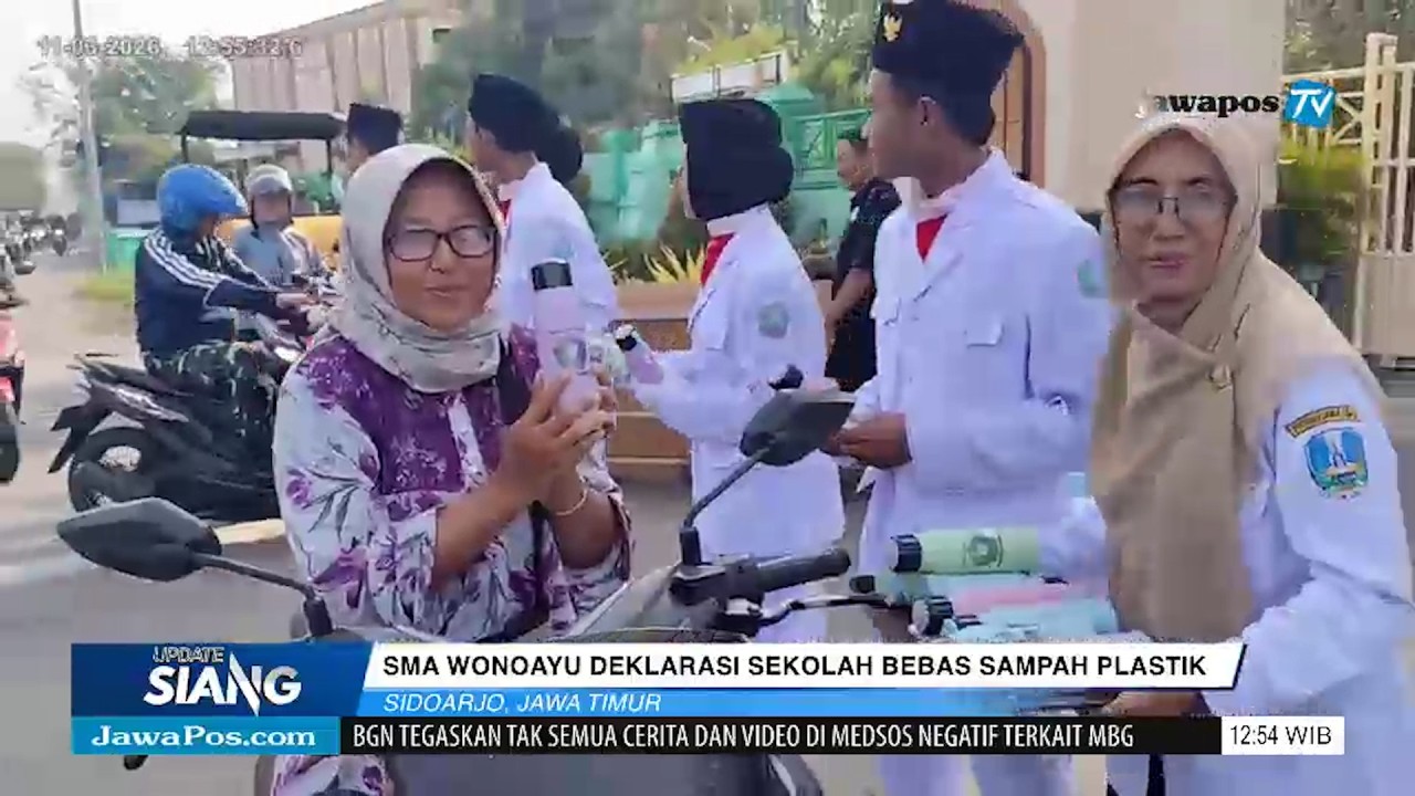 SMA Wonoayu Deklarasi Gerakan Sekolah Bebas Sampah Plastik