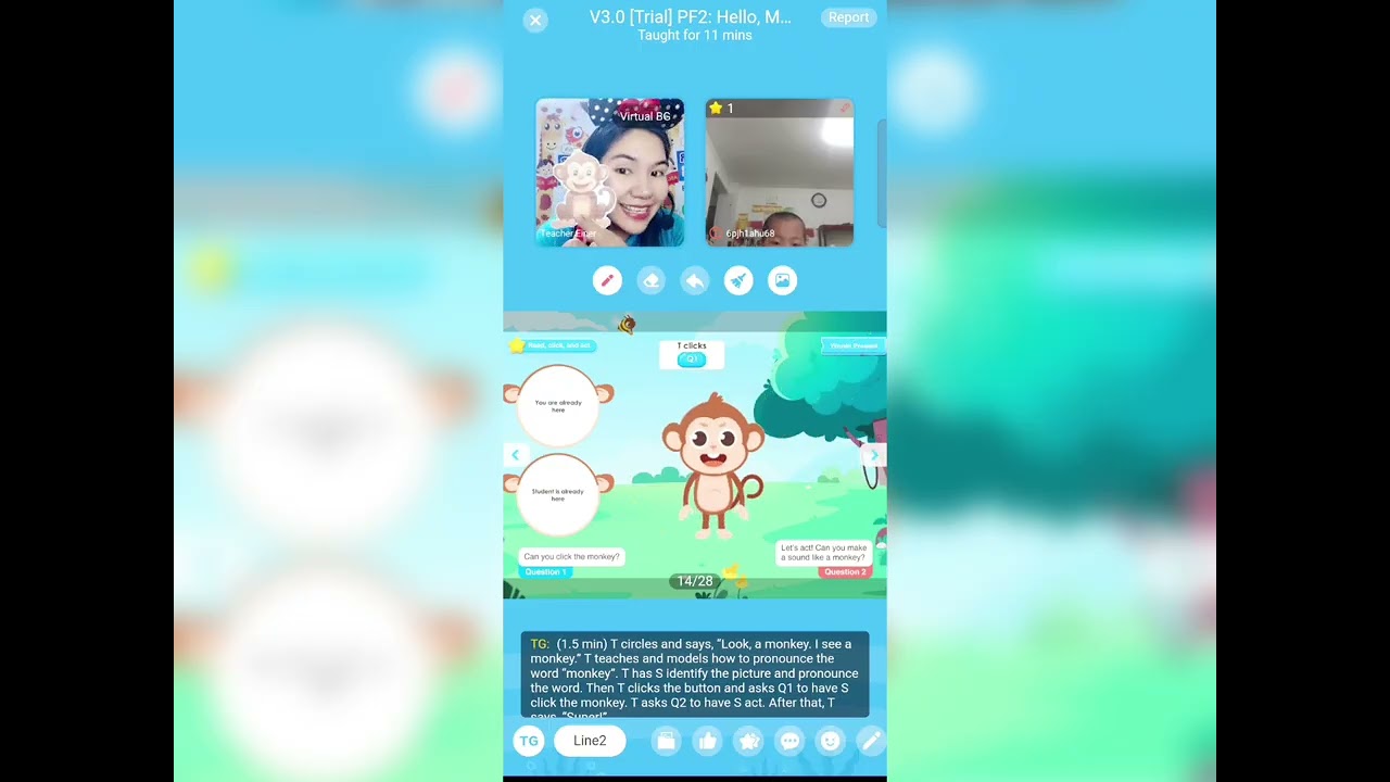 Hello Monkey | Palfish Teaching Journey Actual Demo ❣️