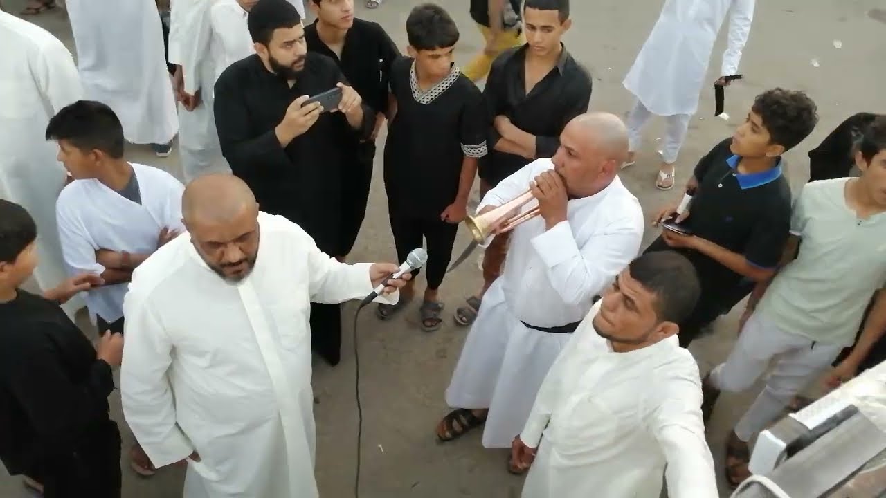 انطلاق موكب شهيد الجمعه للتطبير - العاشر من محرم 2023 قضاء النصر شمال ذي قار