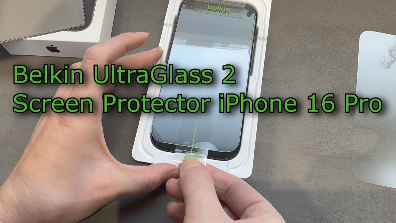belkin ScreenForce UltraGlass 2 Treated Screen Protector // iPhone 16 Pro // TUTORIAL