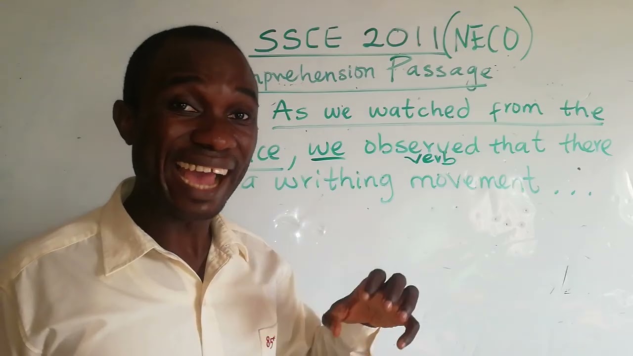 Past NECO Questions Explained: Adverbial Clause of Time