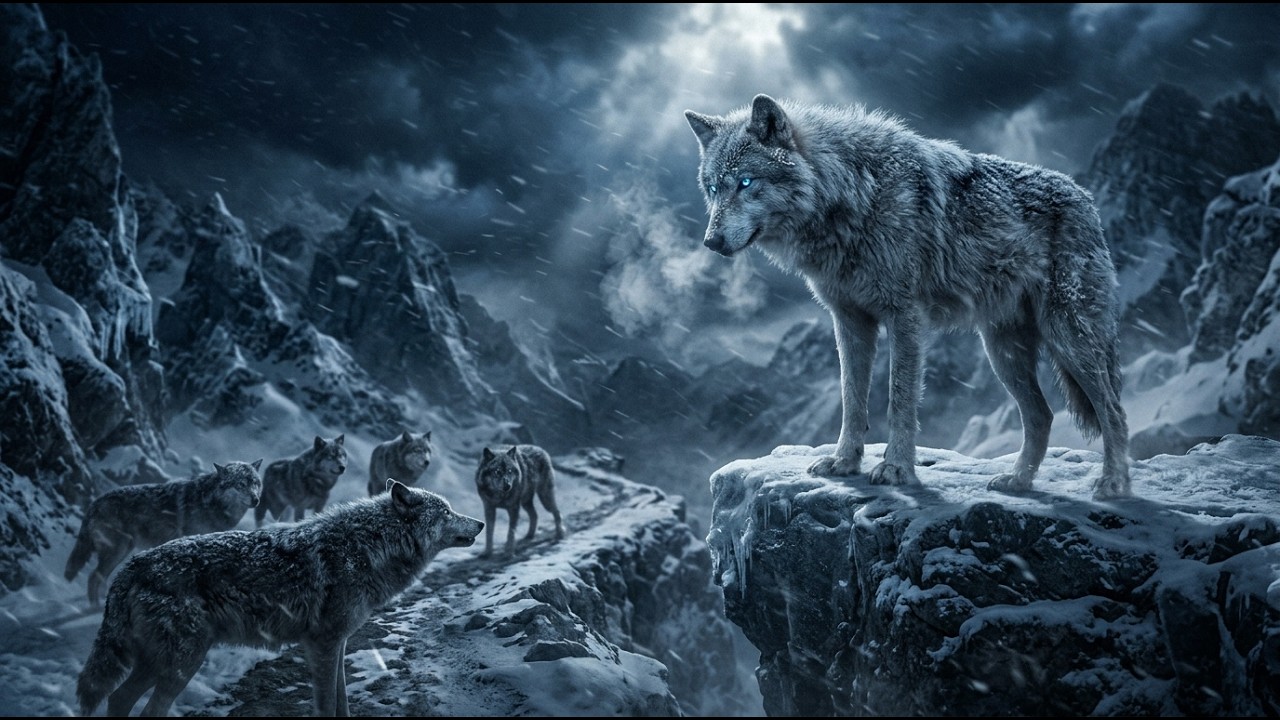 The Lone Wolf of the Frozen Mountains Challenged Every Alpha — No One Knew Why