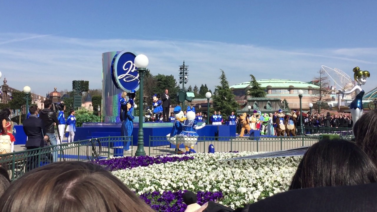 [HD] C&eacute;r&eacute;monie d'Inauguration des festivit&eacute;s du 25e anniversaire de Disneyland Paris