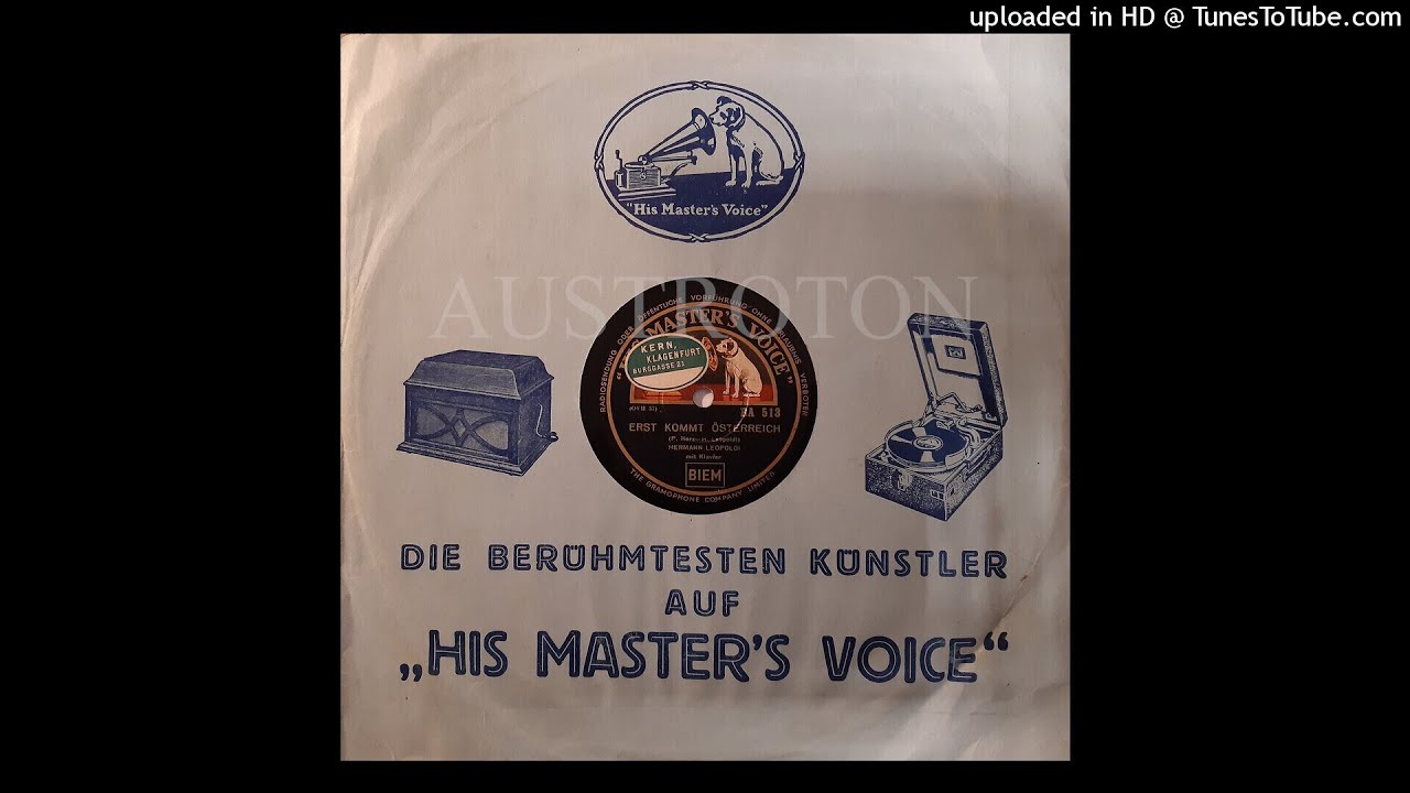 Hermann Leopoldi (voc): Erst kommt Österreich (Wien 1935)