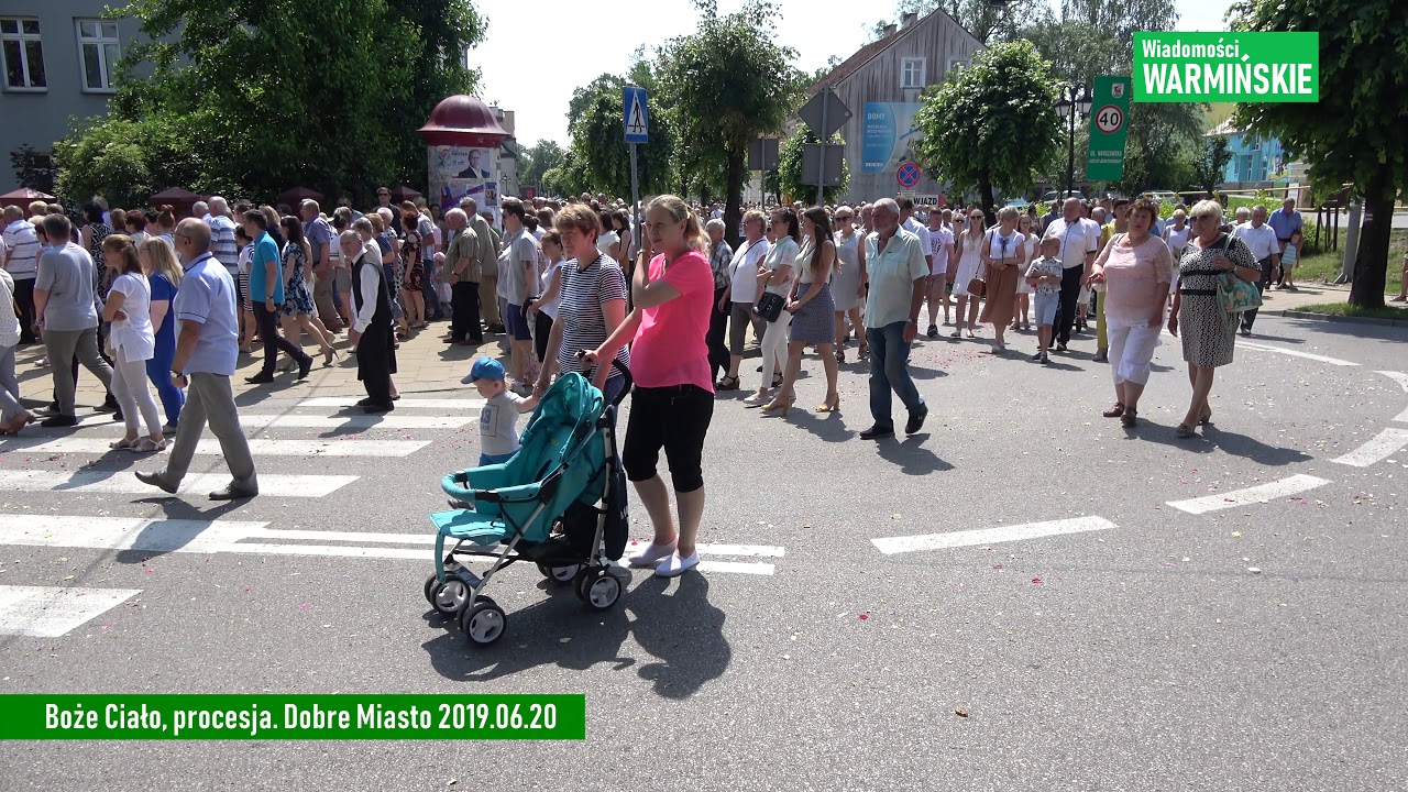 2019 06 20 Dobre Miasto Boże Ciało procesja