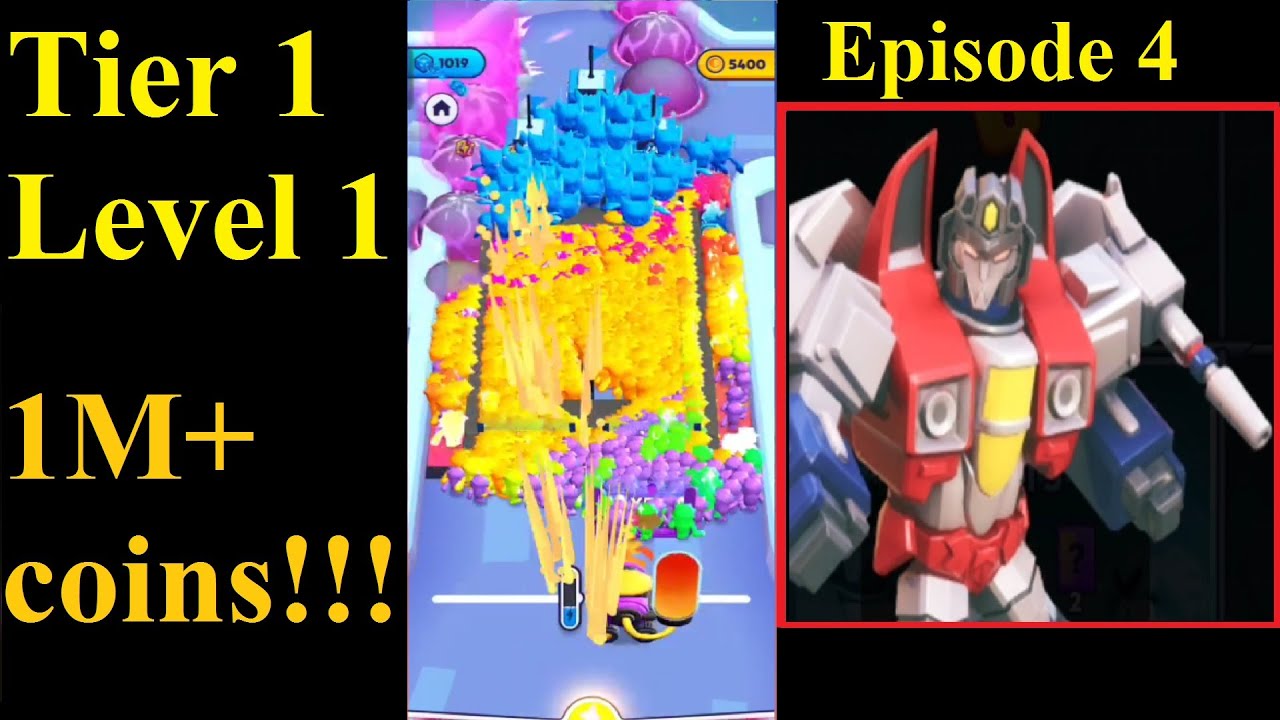 Mob Control Transformers Season Ep4 Starscream's Masterplan Tier 1 Level 1 1+ million coins!!!