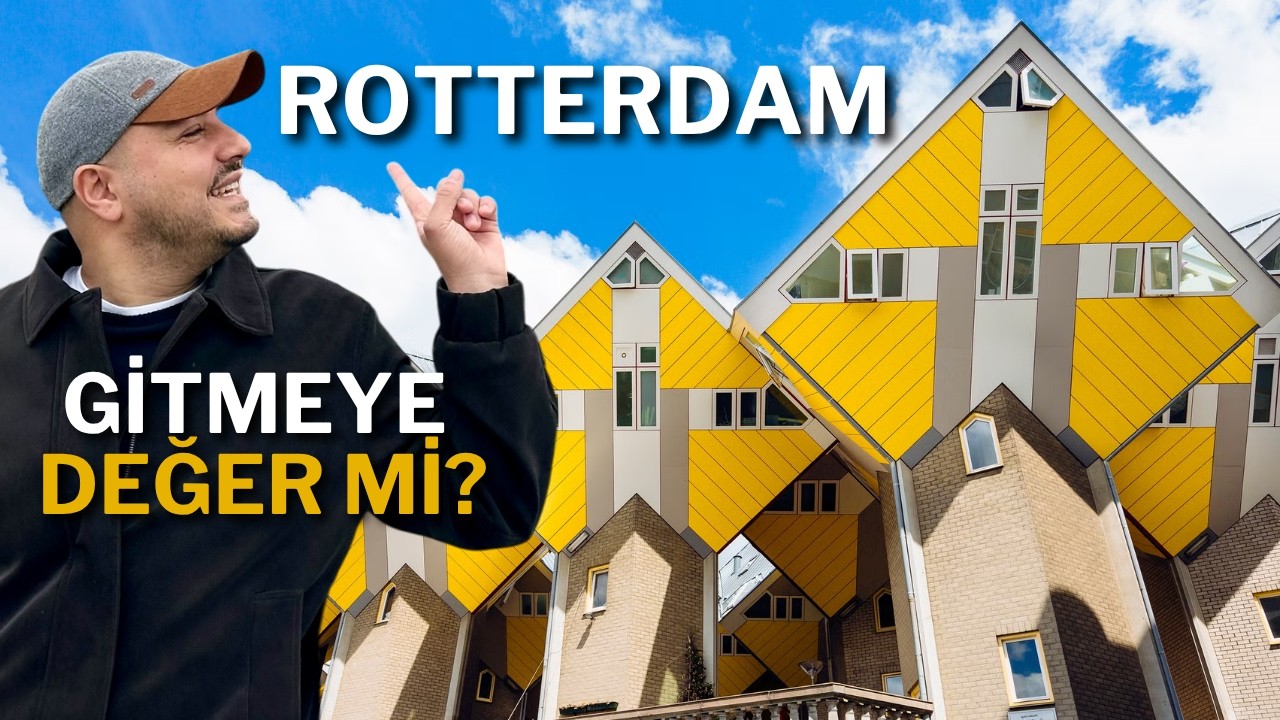 Rotterdam&rsquo;da 2 G&uuml;n! Hollanda&rsquo;nın Modern Y&uuml;z&uuml; (Sokak Lezzetleri ve Hızlı Şehir Turu) | ROTTERDAM VLOG
