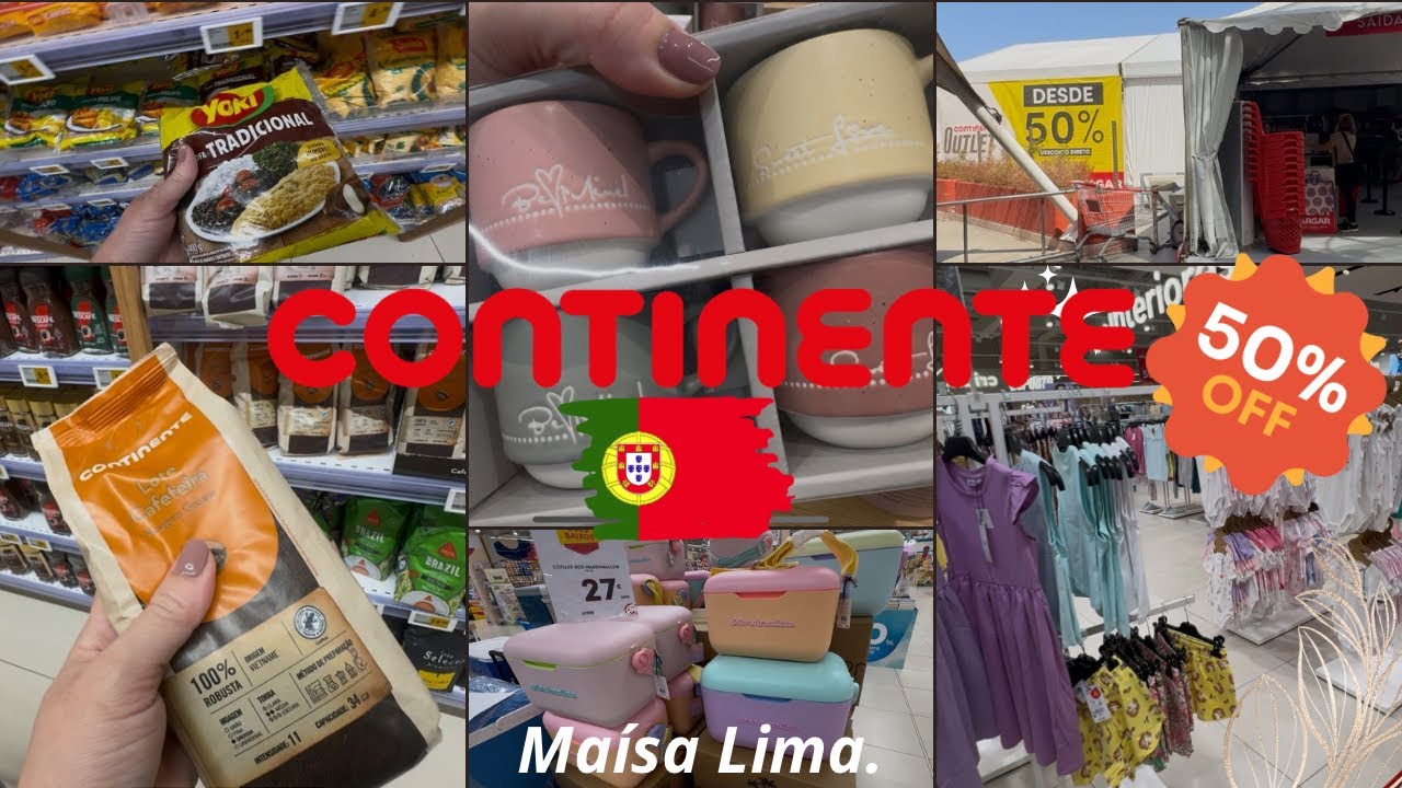 MERCADO CONTINENTE EM PORTUGAL | COMPRINHAS | OUTLET 🇵🇹