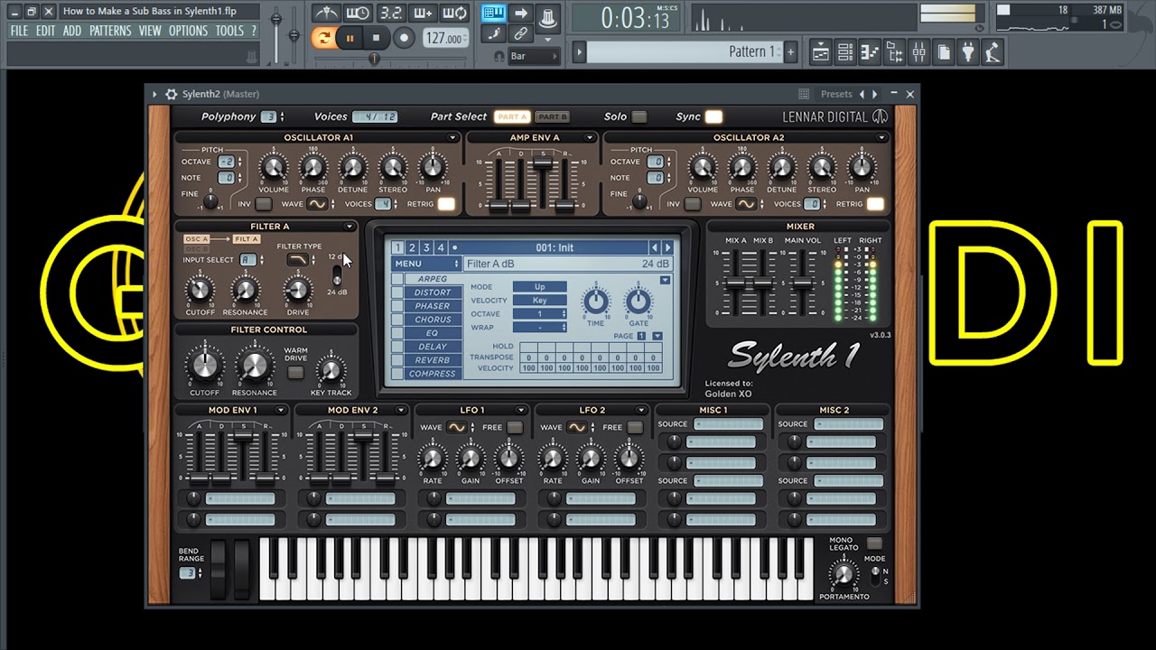 How To Make A Sub Bass Using Sylenth1 VST