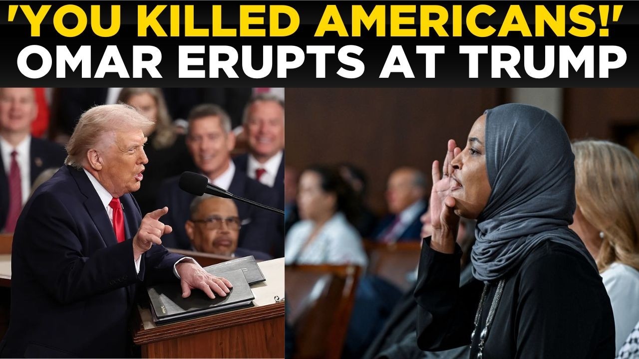 LIVE: 'YOU HAVE KILLED AMERICANS!', Ilhan Omar ERUPTS at Trump During State of the Union