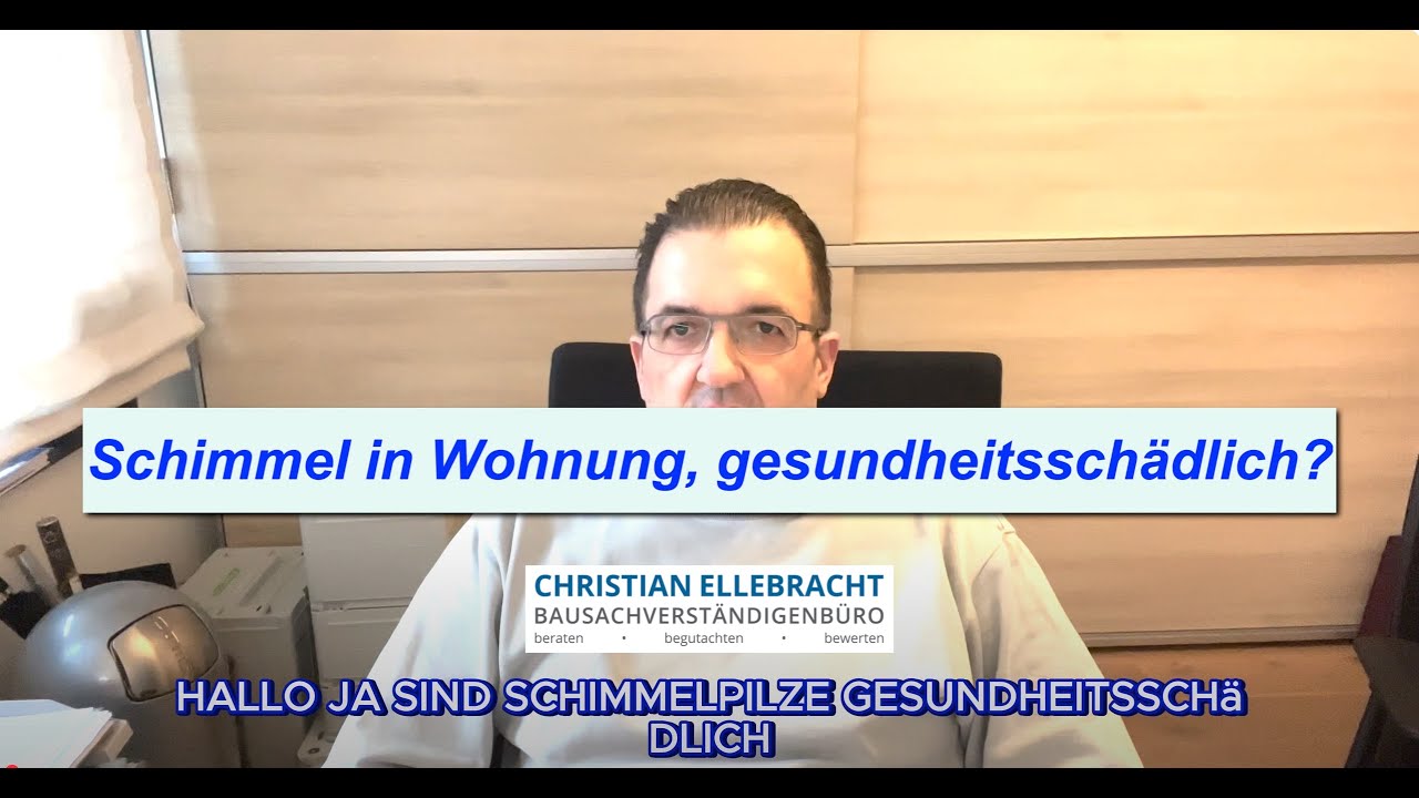 Schimmel gesundheitssch&auml;dlich? Schimmelgutachter erkl&auml;rt (Schimmelpilze, Schimmelbefall)