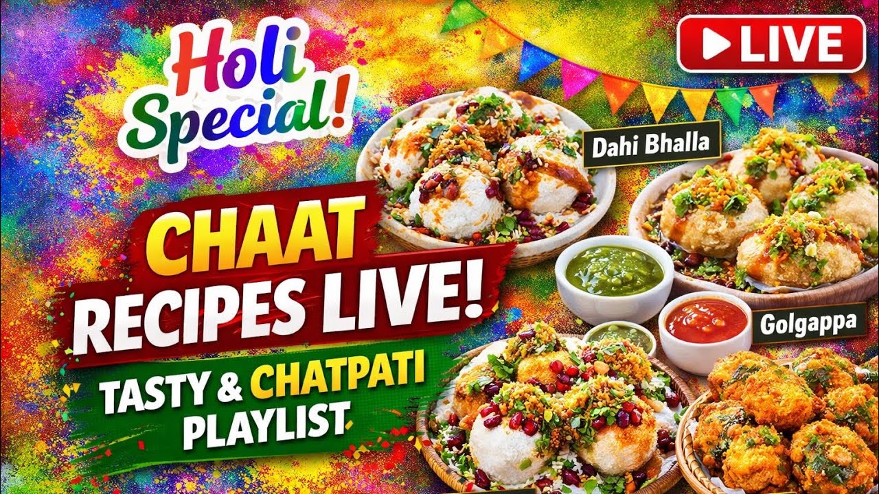 Live: Holi Party Ke Liye Best Chaat Recipes | Special Chaat Playlist