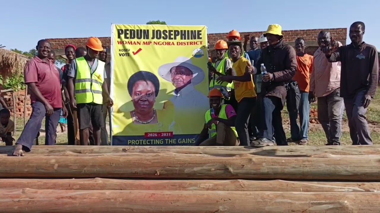 Smiles Everywhere: Ngora Villages Celebrate Electricity Poles from Hon. Pedun Josephine