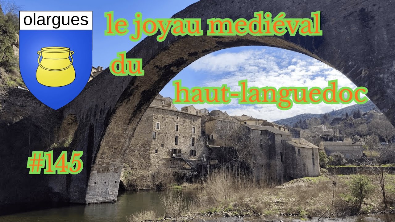 #145#olargues#petit village medieval #dans le paec naturel du haut languedoc #vie nomade en camping