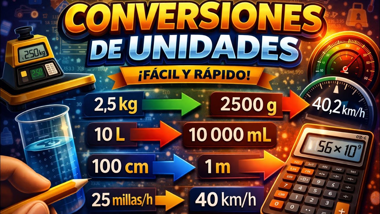 Conversión de Unidades Fácil y Explicada — 4 Ejemplos Paso a Paso