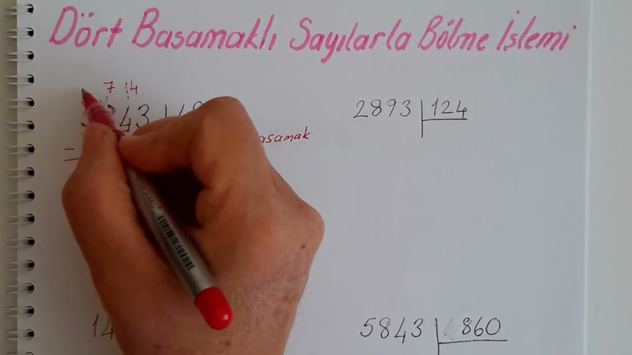 4. ve 5. SINIF/DÖRT  BASAMAKLI  SAYILARI  ÜÇ BASAMAKLI SAYILARA  BÖLME