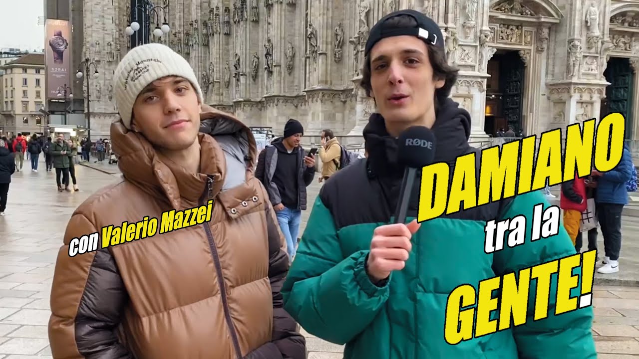DAMIANO tra la GENTE: c'è VALERIO MAZZEI dietro di TE