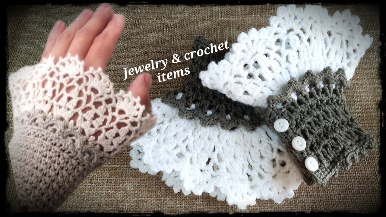 How to Crochet Elegant Victorian Lace Gloves |Free Tutorial
