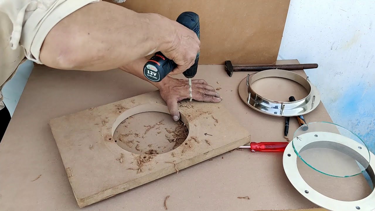 Nautical Sailboat Nickel Deep Flange Porthole Installation | Windows, Wall & Door Fixture Ideas |