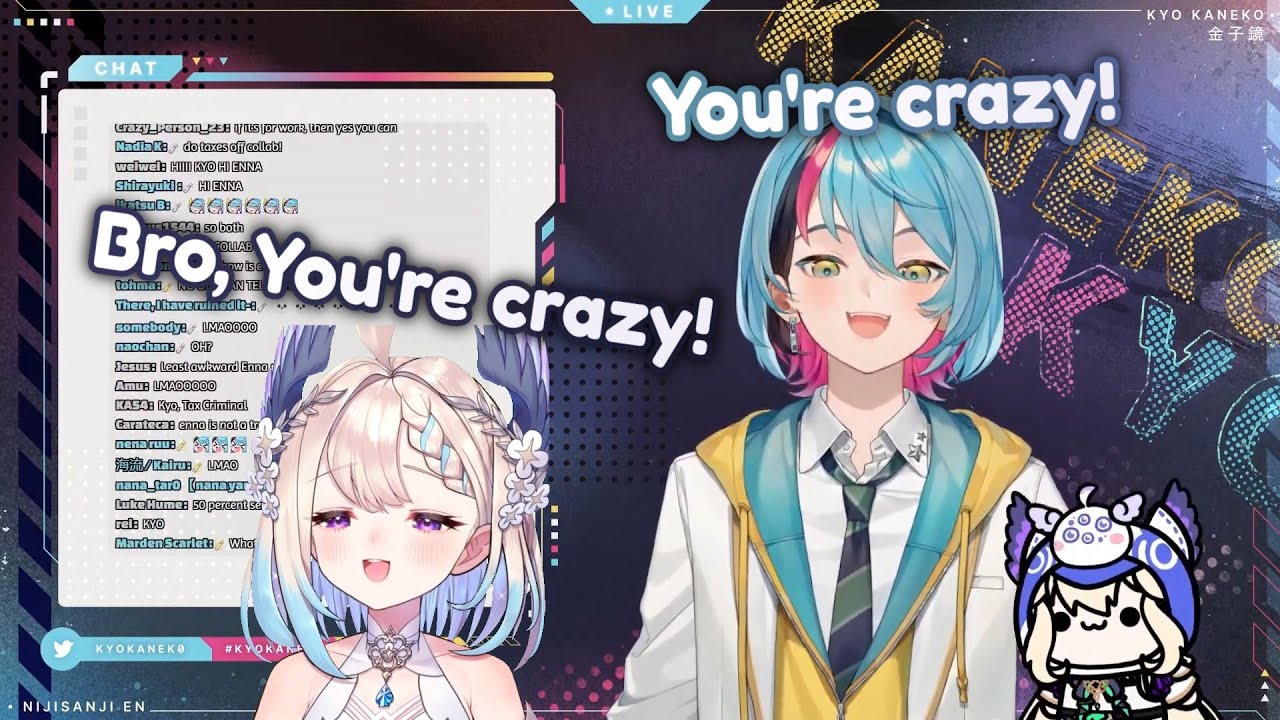 Kyo wants to do an off collab with Enna