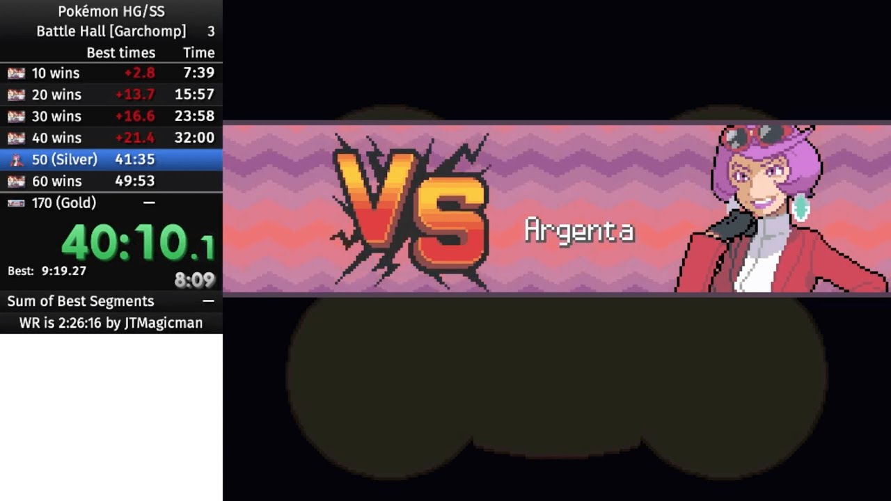 Pok&eacute;mon HG/SS Battle Hall speedrun in 2:20:48