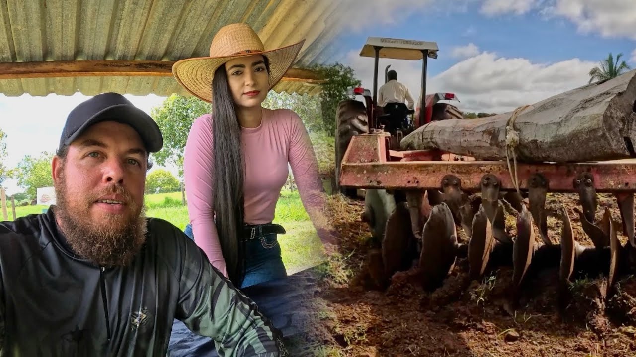 AGORA! VÍDEO NOVO! SEU ADÃO TIROU O DIA PRA GRADEAR 🚜🔥