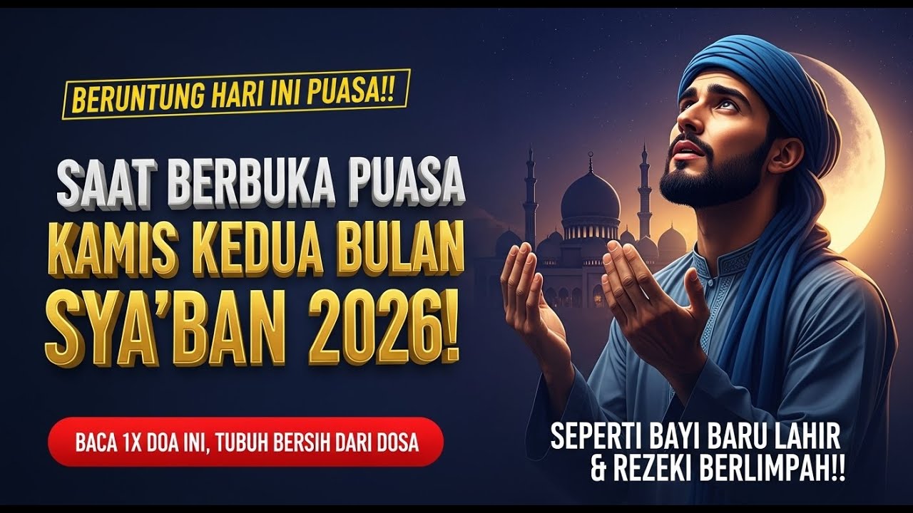 BERUNTUNG HARI INI PUASA! BACA DOA ISTIGHFAR INI ANCUR DOSA 70 TAHUN BERSIH SEPERTI BAYI, AHLI SURGA