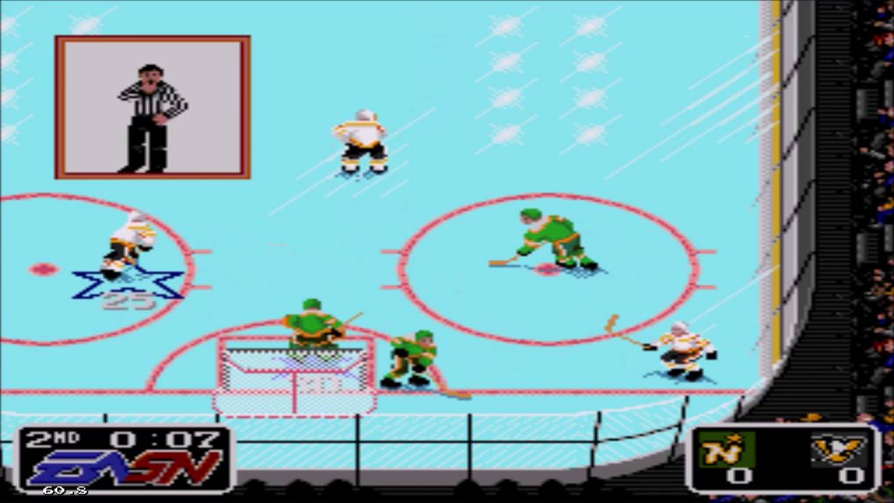 NHL Hockey Sega Genesis Gameplay HD