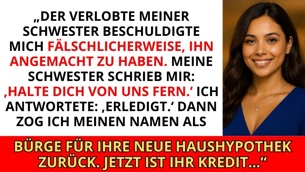 „Der Verlobte meiner Schwester beschuldigte mich fälschlicherweise, ihn angemacht zu haben. Meine...