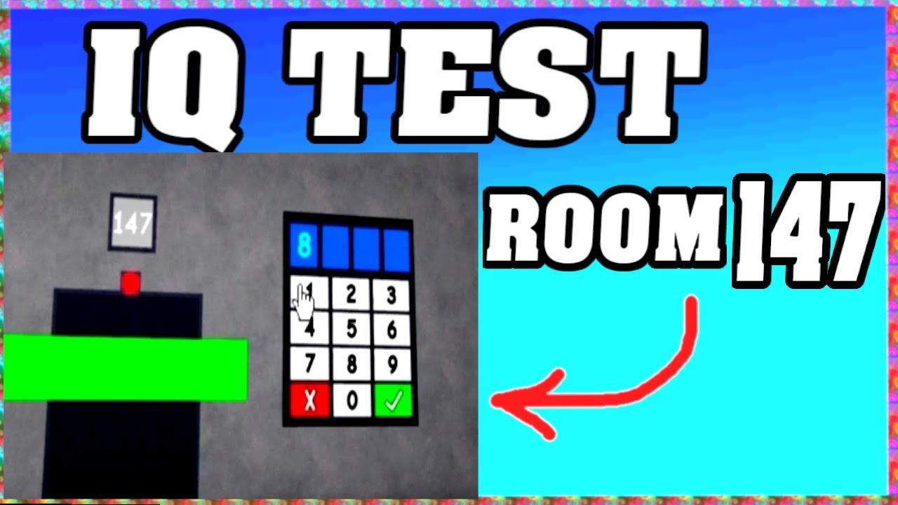 ROOM 147 IQ TEST Roblox Walkthrough 🧠 [Full Guide English]
