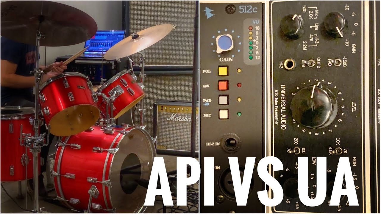 API vs Universal Audio on DRUMS!